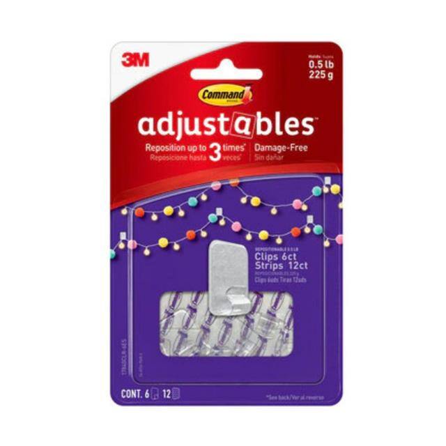 17840CLR-6ES 3M  Ganci per grucce e clip